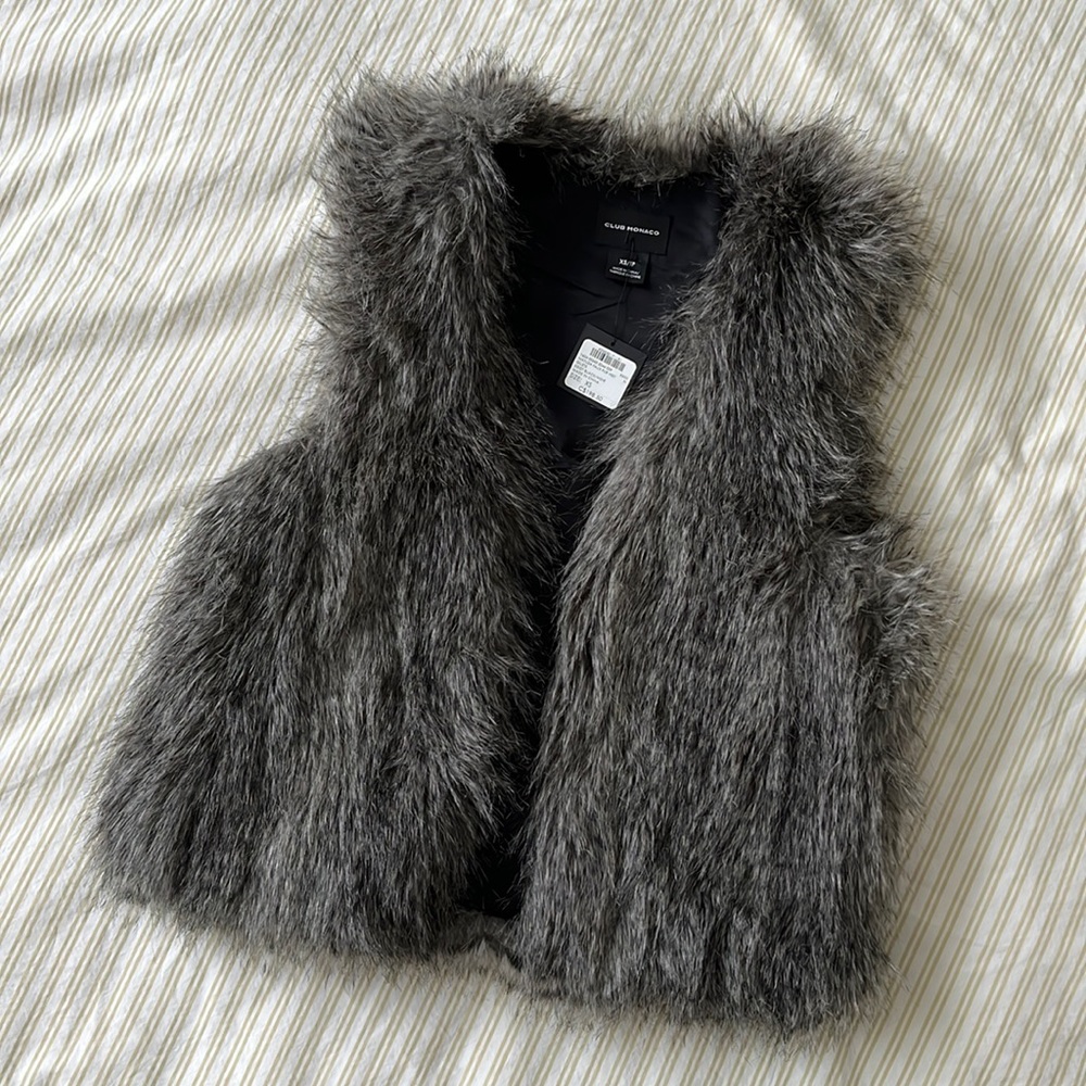 Club Monaco faux fur vest - XS